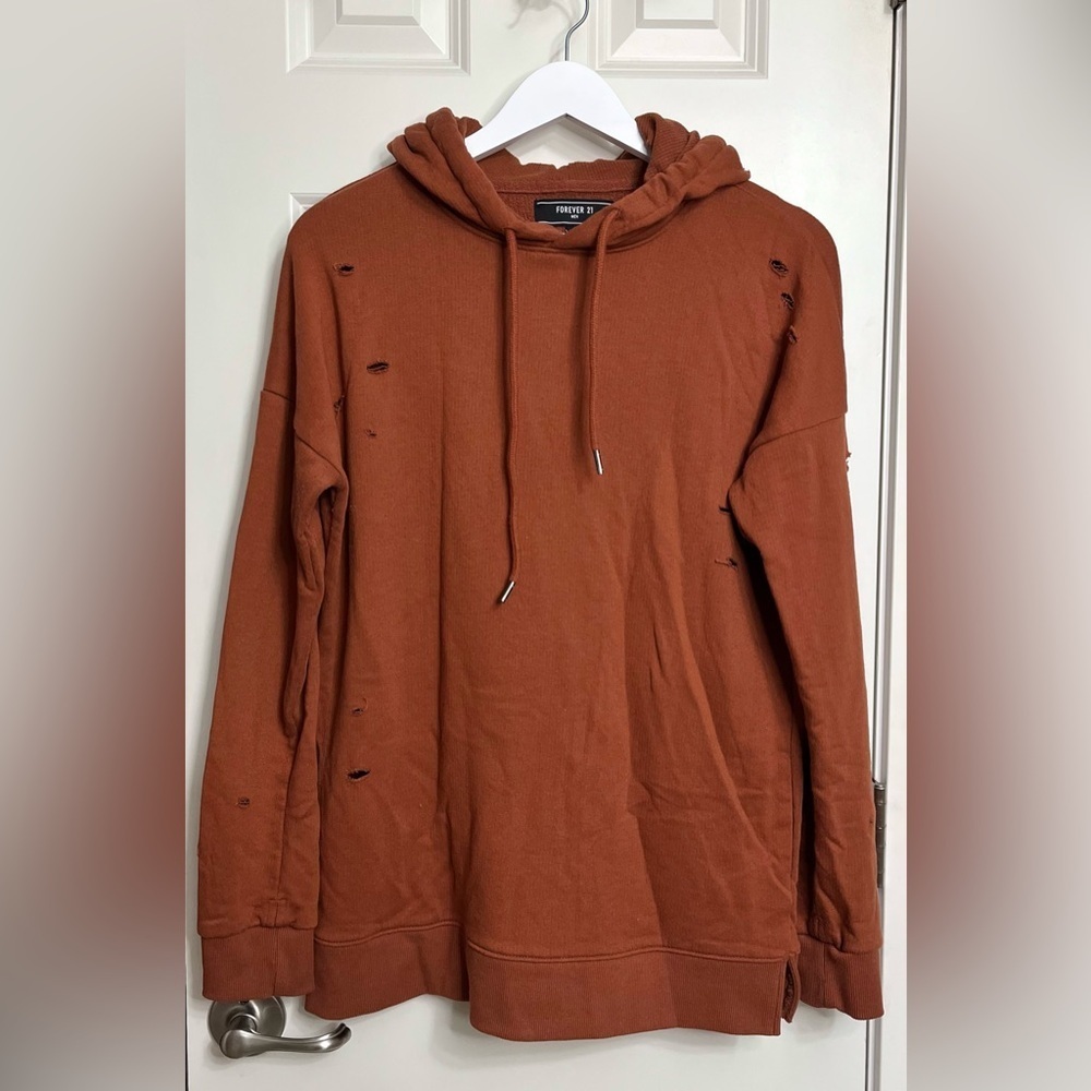 Forever 21 Men's Distressed Hoodie